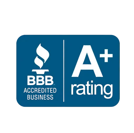 BBB Accredited Business, A+ rating